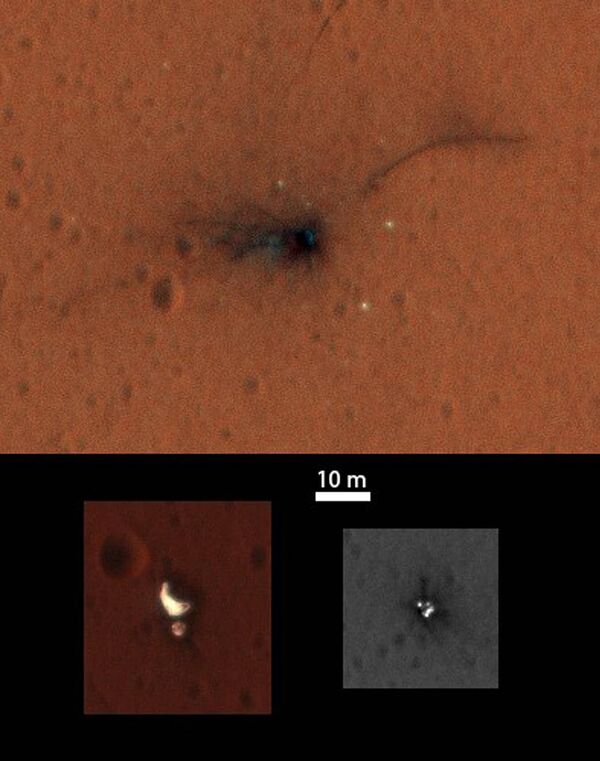 Schiaparelli Impact Site on Mars, in Color - Sputnik International