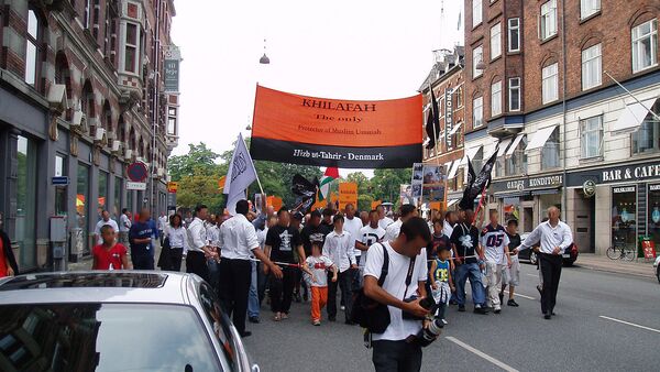 Hizb ut-Tahrir demonstrating in Copenhagen (file) - Sputnik International