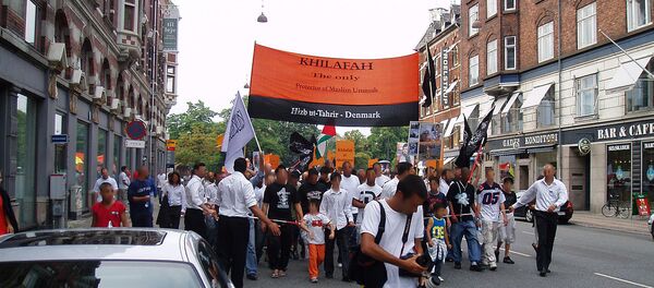 Hizb ut-Tahrir demonstrating in Copenhagen (file) Hizb ut-Tahrir demonstrating in Copenhagen (file) - Sputnik International