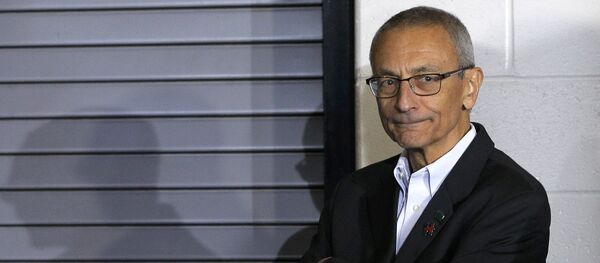 Campaign chairman John Podesta watches from the edge of the stage during a campaign rally with U.S. Democratic presidential nominee Hillary Clinton (not pictured) at Heinz Field in Pittsburgh, Pennsylvania, U.S. (File) - Sputnik International