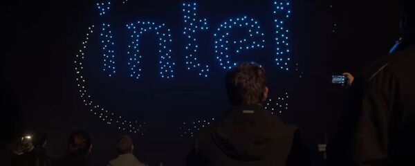Light show performed by Intel drones Light show performed by Intel drones - Sputnik International