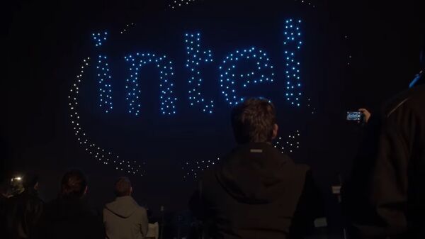Light show performed by Intel drones - Sputnik International