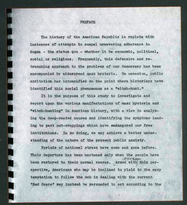 Preface to 'A Study of Witch Hunting and Mass Hysteria in America' Preface to 'A Study of Witch Hunting and Mass Hysteria in America' - Sputnik International