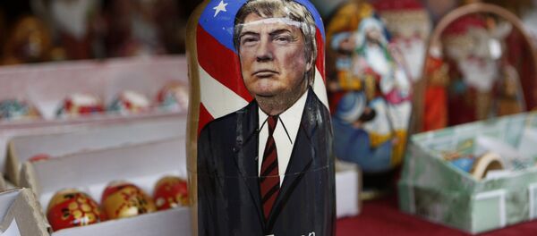 A traditional wooden Matryoshka doll depicting President-elect Donald Trump is displayed at a shop in Kiev, Ukraine, Wednesday, Nov. 9, 2016 A traditional wooden Matryoshka doll depicting President-elect Donald Trump is displayed at a shop in Kiev, Ukraine, Wednesday, Nov. 9, 2016 - Sputnik International