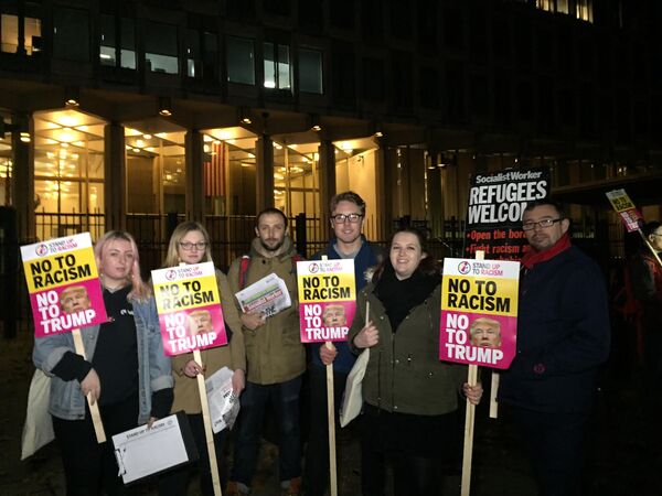 Anti-Trump Anti-Racism Protests in London Anti-Trump Anti-Racism Protests in London - Sputnik International