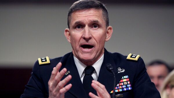 In this 11 February 2014 file photo, then-Defense Intelligence Agency Director Lt. Gen. Michael Flynn testifies on Capitol Hill in Washington - Sputnik International
