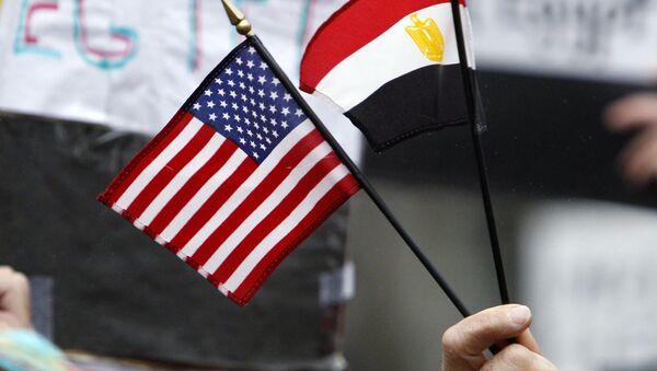 US and Egyptian flags (File) - Sputnik International