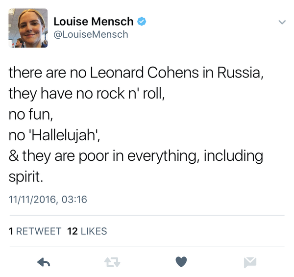 Tweet by former British Conservative MP Louise Mensch Tweet by former British Conservative MP Louise Mensch - Sputnik International