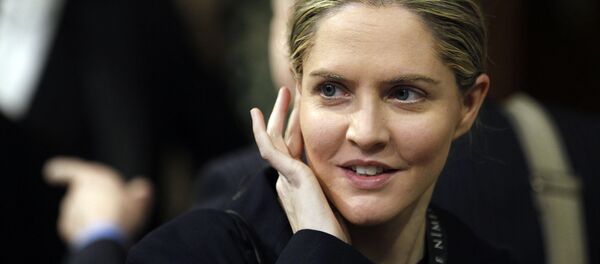 Then Conservative Member of Parliament Louise Mensch arrives in the Members' Lobby of the House of Commons to attend the State Opening of Parliament at the Palace of Westminster in London on May 9, 2012. Then Conservative Member of Parliament Louise Mensch arrives in the Members' Lobby of the House of Commons to attend the State Opening of Parliament at the Palace of Westminster in London on May 9, 2012. - Sputnik International