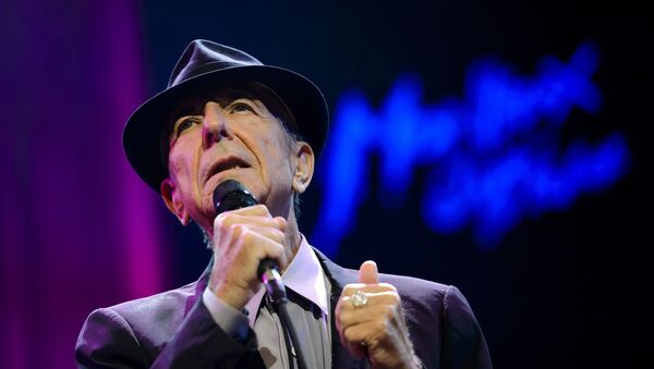 Canadian songwriter Leonard Cohen performs at the Auditorium Stravinski during the 47th Montreux Jazz Festival on July 5, 2013 - Sputnik International