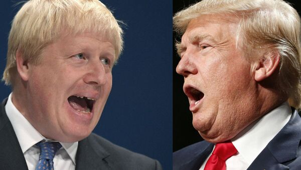 Boris Johnson and Donald Trump - Sputnik International