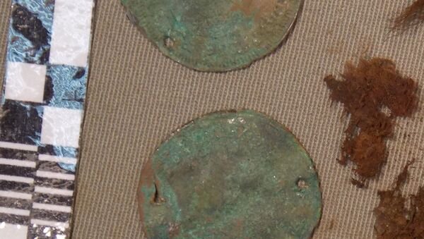 Counting tokens with a portrait of Louis XIV King of France and Navarre - Sputnik International