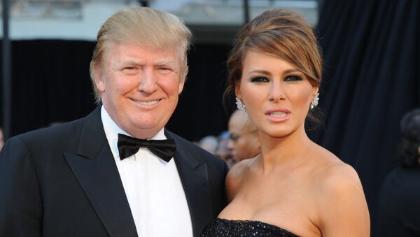 Donald Trump and his wife Melania arrive on the red carpet for the 83rd Annual Academy Awards at the Kodak Theatre on 27 February 2011 in Hollywood, California.  - Sputnik International