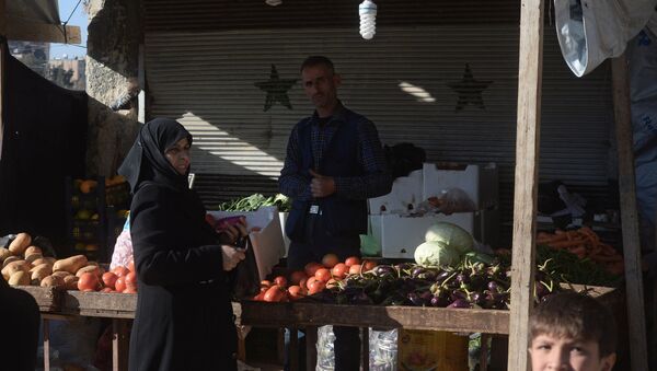 A market in the city of Aleppo, Syria. - Sputnik International