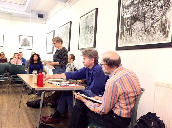 Activist Kate Hudson speaking at the event organized by Left Unity group in London - Sputnik International