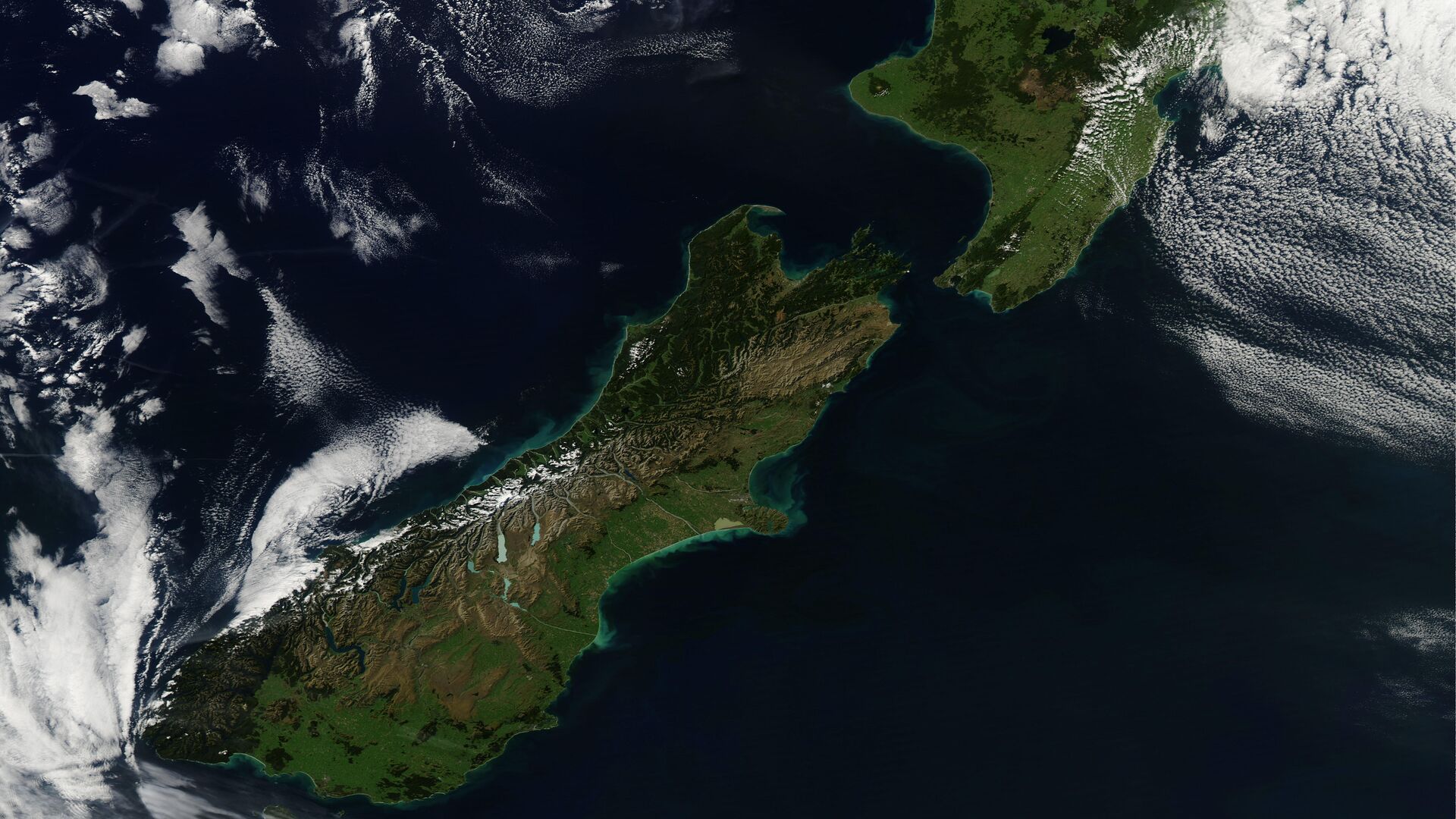 View New Zealand from space  - Sputnik International, 1920, 02.10.2021