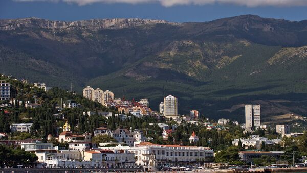 Crimea, Russia. Yalta as seen from the Black Sea - Sputnik International
