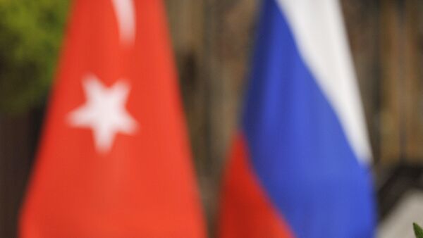 Russian and Turkish flags. (File) - Sputnik International