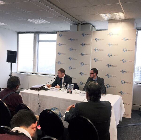 Speaker Dr. Andrew Monaghan and Dr. Andrew Foxall, Director of Russia Studies Center at the Henry Jackson Society think tank Speaker Dr. Andrew Monaghan and Dr. Andrew Foxall, Director of Russia Studies Center at the Henry Jackson Society think tank - Sputnik International