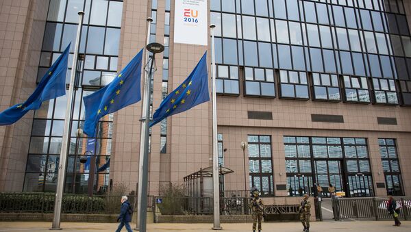 The European Parliament building in Brussels. (File) - Sputnik International