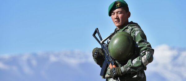 A soldier from Kyrgyzstan A soldier from Kyrgyzstan - Sputnik International
