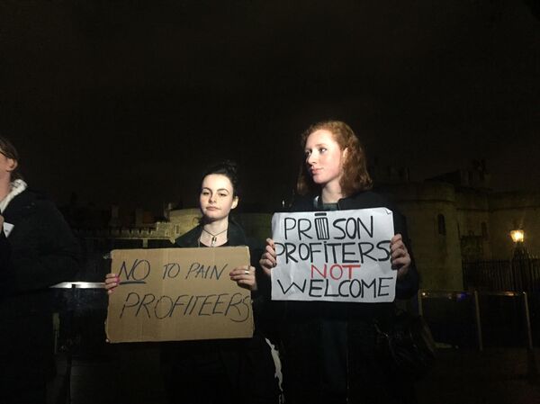 Protest against UK security industry summit, London Protest against UK security industry summit, London - Sputnik International