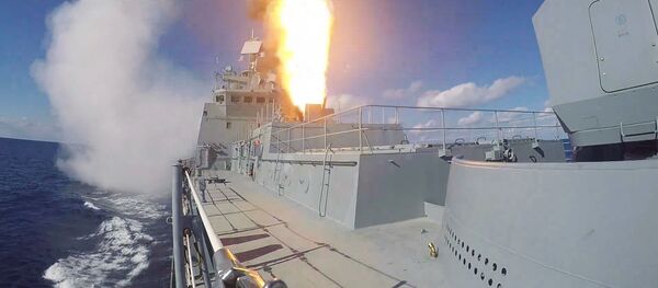 Russian Aircraft Carrier, Frigate Unleash Hell Upon Terrorists in Syria Russian Aircraft Carrier, Frigate Unleash Hell Upon Terrorists in Syria - Sputnik International