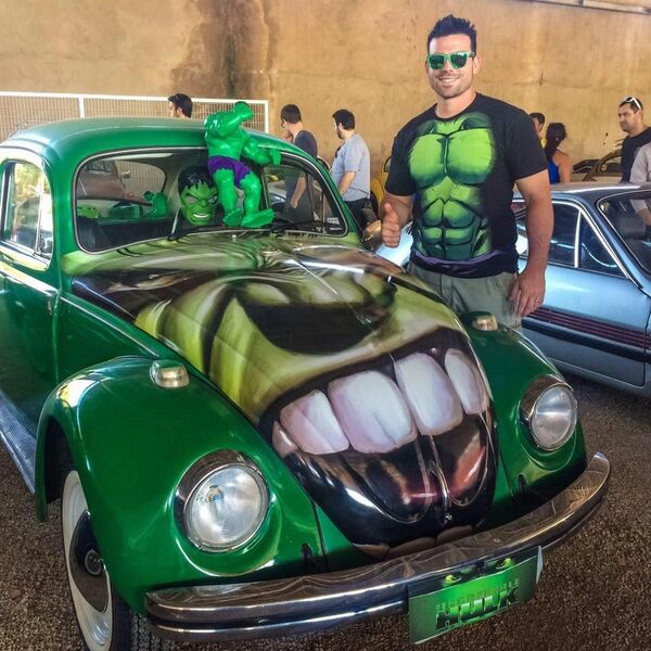 Diego Ribas and his Hulkmobile Diego Ribas and his Hulkmobile - Sputnik International