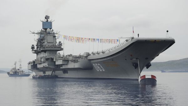 The Admiral Kuznetsov aircraft-carrying cruiser in Severomorsk. File photo - Sputnik International