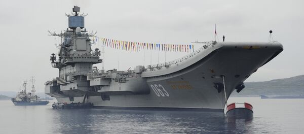 The Admiral Kuznetsov aircraft-carrying cruiser in Severomorsk. File photo - Sputnik International