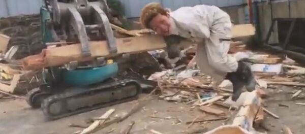 Japanese ‘Harry Potter’ Spotted Flying Over Construction Site Japanese ‘Harry Potter’ Spotted Flying Over Construction Site - Sputnik International