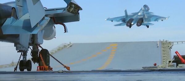 At least 30 militants from the Jabhat Fatah al Sham including a commander who had planned an offensive in Aleppo, were eliminated as a result of airstrikes launched from the Admiral Kuznetsov aircraft carrier. At least 30 militants from the Jabhat Fatah al Sham including a commander who had planned an offensive in Aleppo, were eliminated as a result of airstrikes launched from the Admiral Kuznetsov aircraft carrier. - Sputnik International