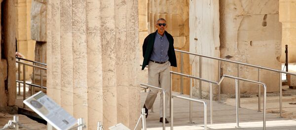 U.S. President Barack Obama tours the Acropolis in Athens, Greece November 16, 2016 U.S. President Barack Obama tours the Acropolis in Athens, Greece November 16, 2016 - Sputnik International