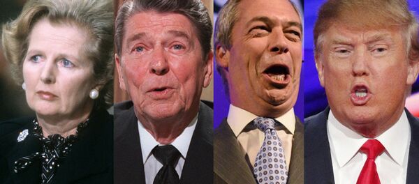 Margaret Thatcher, Ronald Reagan, Nigel Farage, Donald Trump Margaret Thatcher, Ronald Reagan, Nigel Farage, Donald Trump - Sputnik International