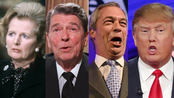 Margaret Thatcher, Ronald Reagan, Nigel Farage, Donald Trump - Sputnik International