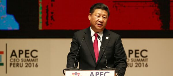 China's President Xi Jinping addresses audience during a meeting of the APEC (Asia-Pacific Economic Cooperation) Ceo Summit in Lima, Peru, November 19, 2016 China's President Xi Jinping addresses audience during a meeting of the APEC (Asia-Pacific Economic Cooperation) Ceo Summit in Lima, Peru, November 19, 2016 - Sputnik International