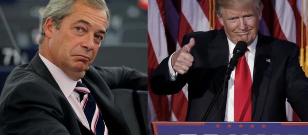 Nigel Farage and Donald Trump - Sputnik International