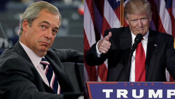 Nigel Farage and Donald Trump - Sputnik International