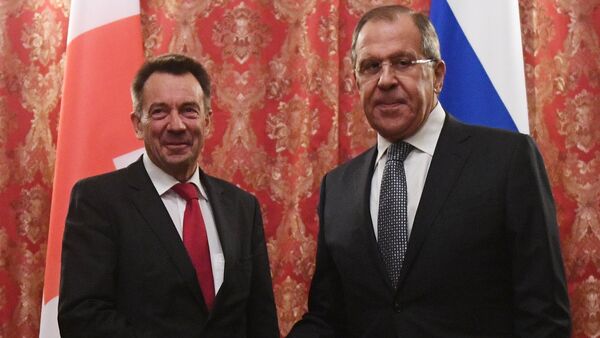 Russian Foreign Minister Sergey Lavrov, right, meets with Peter Maurer, president of the International Committee of the Red Cross, in Moscow - Sputnik International