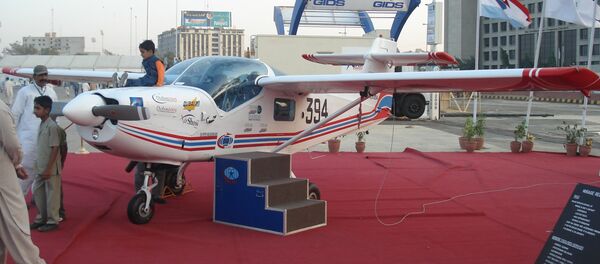 The Super Mushshak on display at the IDEAS 2008 defence exhibition in Pakistan The Super Mushshak on display at the IDEAS 2008 defence exhibition in Pakistan - Sputnik International