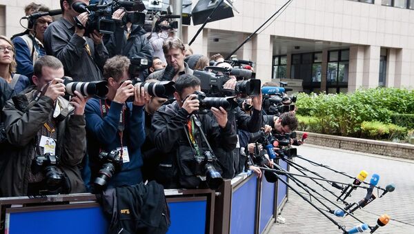 EU Summit - Journalists waiting for the bigs - Sputnik International