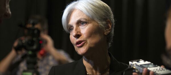 Green party presidential candidate Jill Stein answers questions from members of the media during a campaign stop at Humanist Hall in Oakland, Calif. on Thursday, Oct. 6, 2016 - Sputnik International