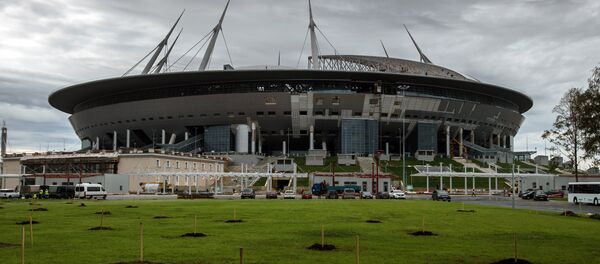 Zenit Arena under construction in St. Petersburg. File photo Zenit Arena under construction in St. Petersburg. File photo - Sputnik International