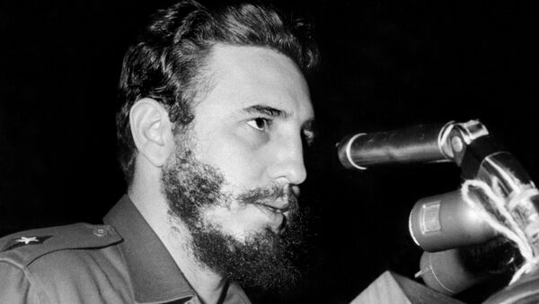 Cuban Prime Secretary of the Cuban Communist party and President of the State Council Fidel Castro addresses delegates of the General Assembly of the United Nations, 26 September 1960 in New York - Sputnik International