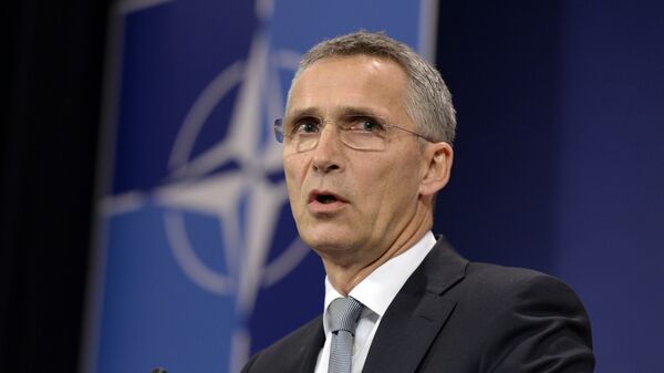 NATO Secretary-General Jens Stoltenberg delivers a press conference after a NATO defence ministers' meeting at the NATO headquarters in Brussels on October 27, 2016 - Sputnik International