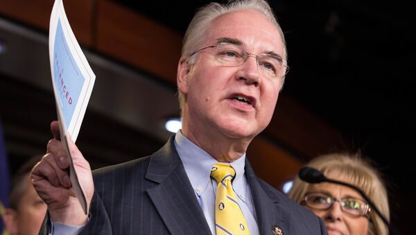 Chairman of the House Budget Committee Tom Price (R-GA) announces the House Budget during a press conference on Capitol Hill in Washington - Sputnik International