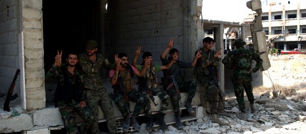Syrian army soldiers Syrian army soldiers - Sputnik International