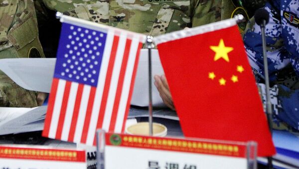 Chinese and US flag. (File) - Sputnik International