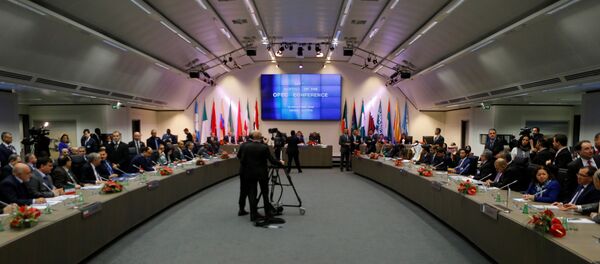 A general view of the beginning of a meeting of the Organization of the Petroleum Exporting Countries (OPEC) in Vienna, Austria, November 30, 2016. A general view of the beginning of a meeting of the Organization of the Petroleum Exporting Countries (OPEC) in Vienna, Austria, November 30, 2016. - Sputnik International