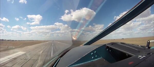 Russia's Sukhoi Su-34 Fullback tactical bomber departs from the Hamadan air base. (File) Russia's Sukhoi Su-34 Fullback tactical bomber departs from the Hamadan air base. (File) - Sputnik International